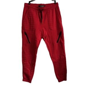 Switch Remarkable Sweat Pants Sz XL Red 3 True Pockets - Faux Zippers For Looks